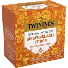 TISANIERE INFUSION GINGEMBRE MIEL 20 SACHETS