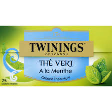 TWININGS THE VERT A LA MENTHE 25 SACHETS